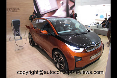 BMW Electric i3 for 2013 and Hybrid i8 for 2014